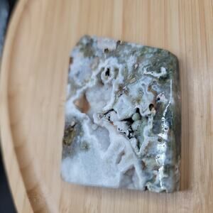 Ocean Jasper Freeform Slab, Druzy